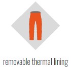 ixon icon diamond - removable thermal lining